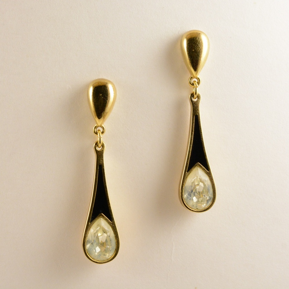 Vintage Givenchy Teardrop Earrings